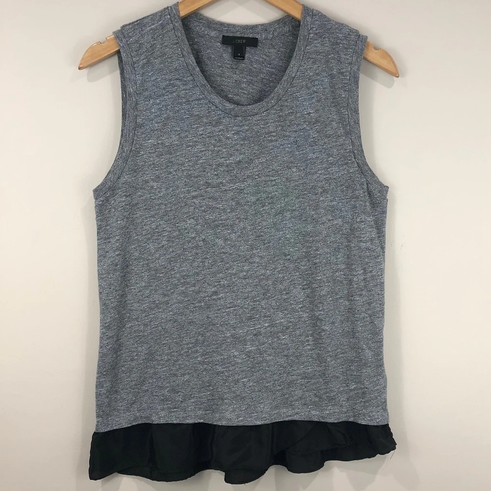 J. Crew Ruffle Hem Tank Top